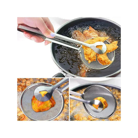 Sizzle and Serve: The Ultimate 2-in-1 Frying Tong Experience
