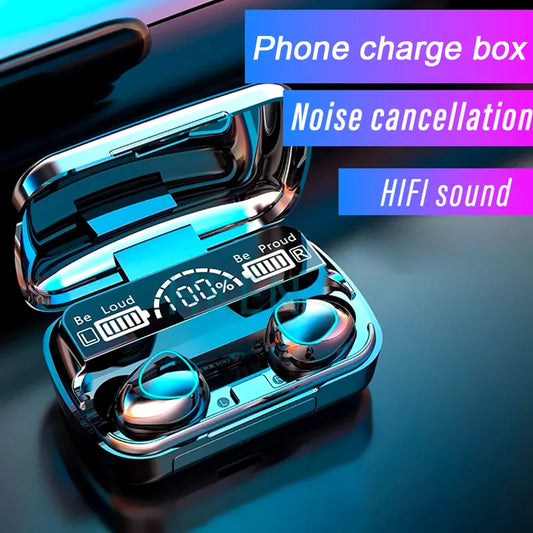 TWS Earbuds: Noise-Cancelling Wireless Sound & Charge Case