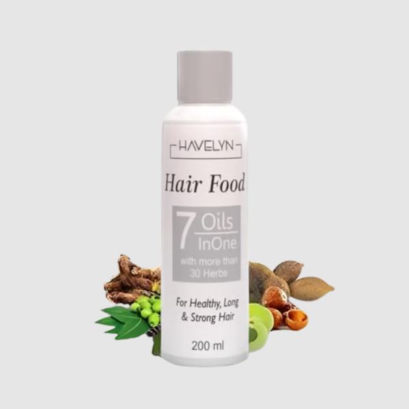 Hair Food: 7-Oils & 30+ Herbs Hair Elixir - For Luxurious Growth & Strength, 200ml