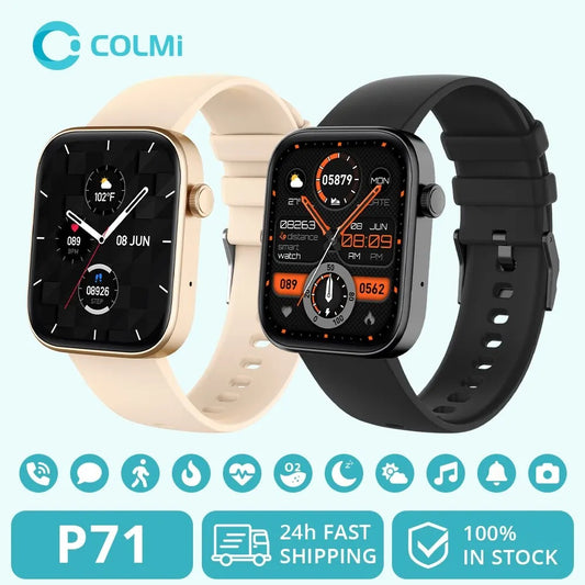 COLMI P71: Voice-Enabled, Health & Waterproof Smartwatch