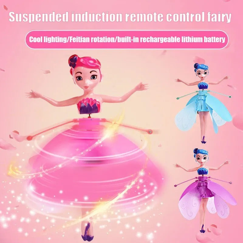 Magical Dancing Fairy Doll: Gesture-Controlled, Luminous Helicopter Toy - A Sparkling Gift for Kids