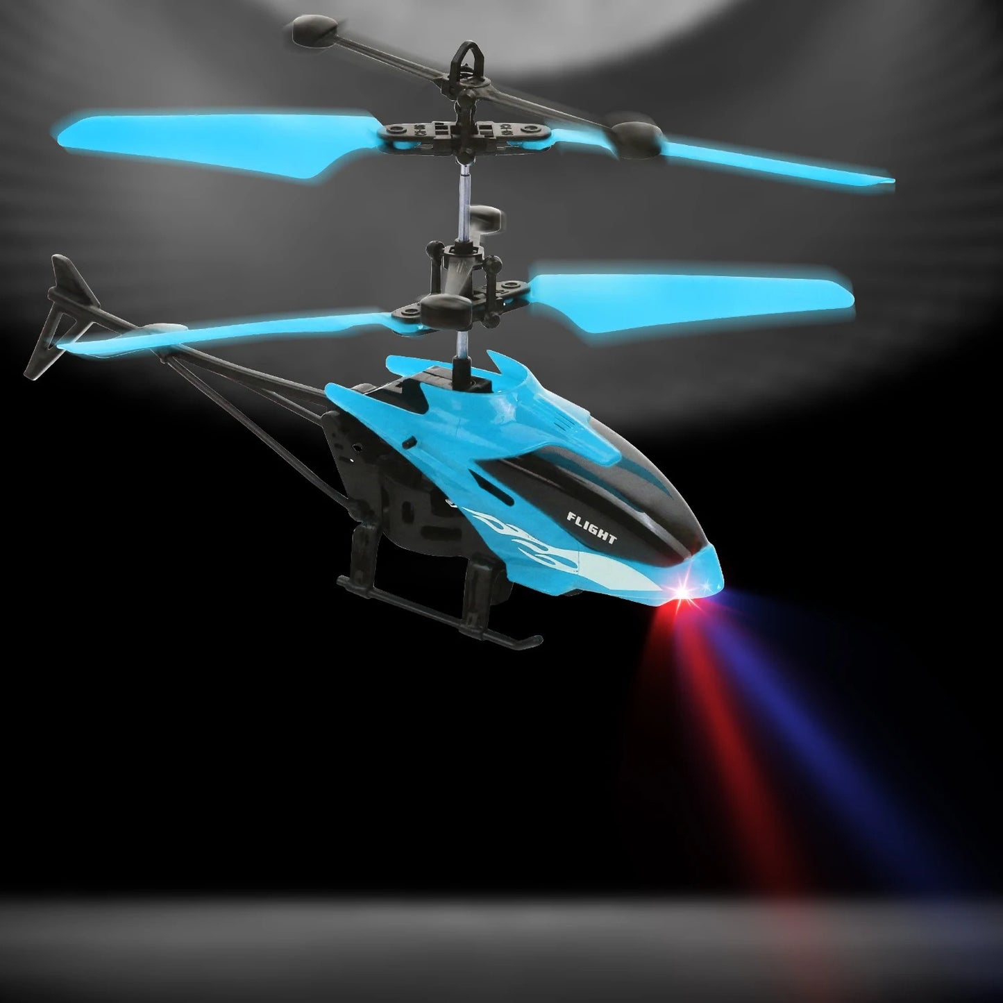 Remote-Controlled Mini Helicopter with Illumination: Durable and Impact-Resistant for Interactive Flight